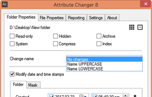 Folder Properties: Folder