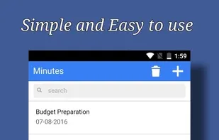 Handy Meeting Minutes Basic Offline App (HMM) screenshot 1