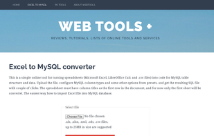 Excel to MySQL converter screenshot 1