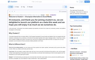 clusterrr.eu screenshot 1