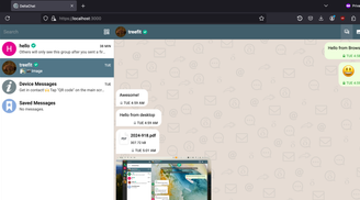 Delta Chat Desktop now runs in Firefox and no longer depends on Electron or Chromium image
