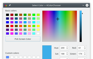 KColorChooser screenshot 1