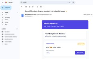 Forget about wasting time searching Reddit again. Get a convenient email once a day, with your matches ready straight to your inbox.