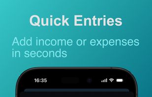 Adding a new transaction is so intuitive and fast