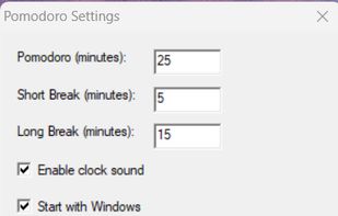 Pomodoro Timer v2 screenshot 1