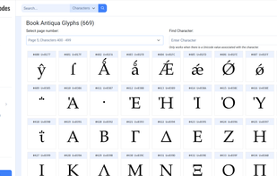 CharacterCodes.net screenshot 1