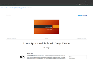 Open Journal Systems screenshot 2