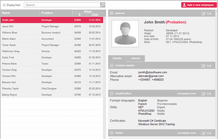 Employee management system