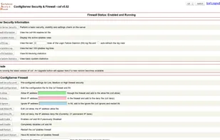 ConfigServer Firewall screenshot 1