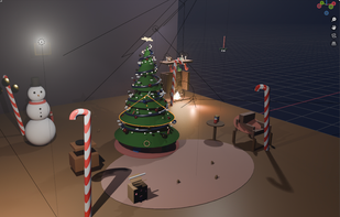 Full scene created with 3D-Agent in Blender. Tex-to-3D.