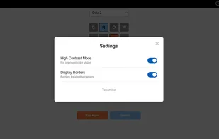 Different accessibility modes