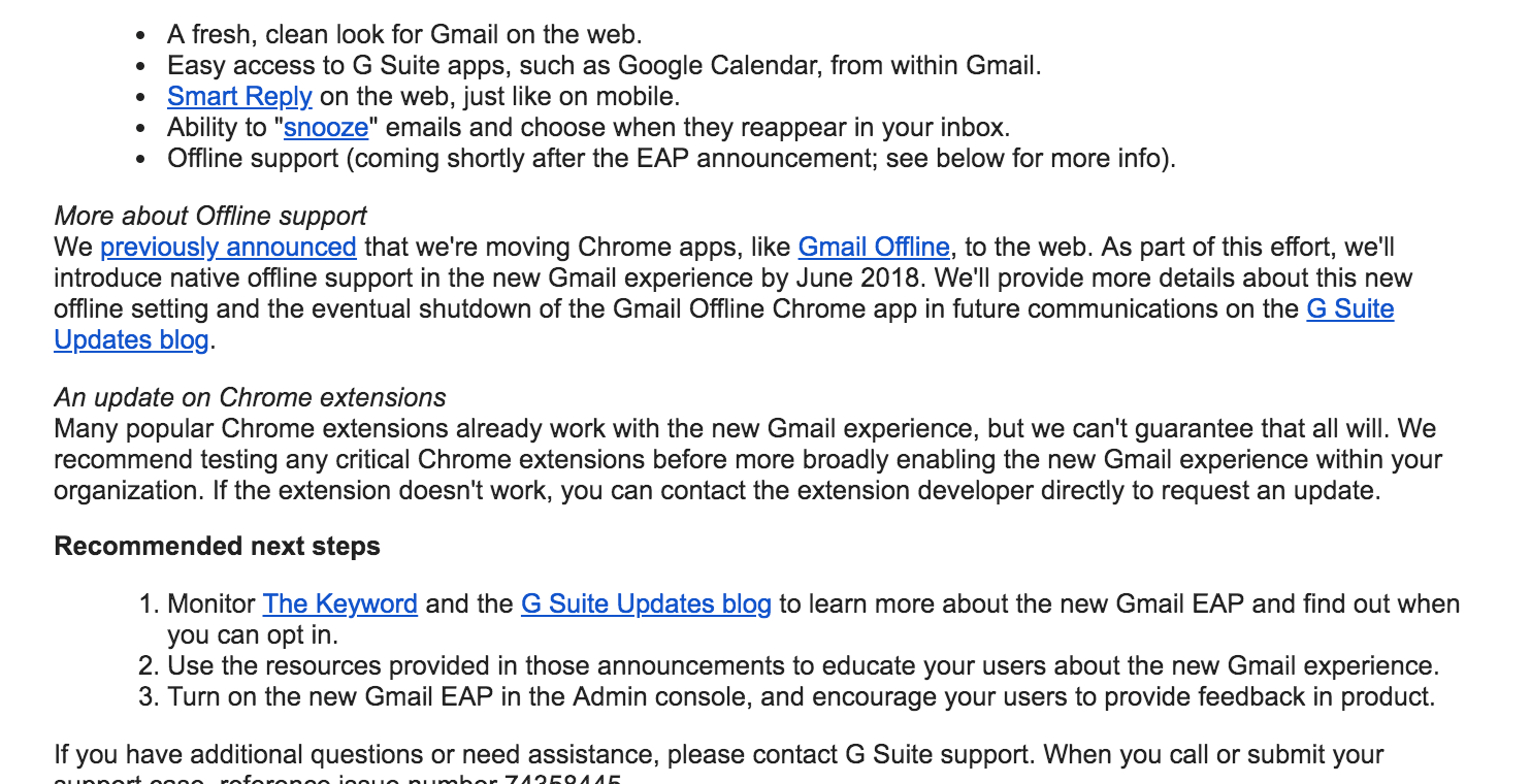 Gmail web redesign coming soon, includes offline viewing and more