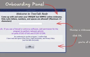 1-step onboarding panel.