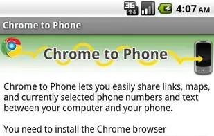 Google Chrome to Phone screenshot 1