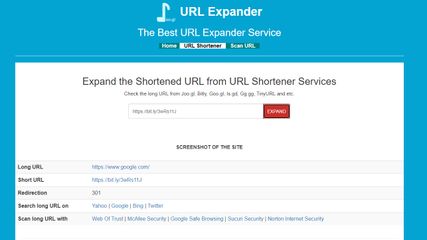 Joo.gl - URL Expander screenshot 1