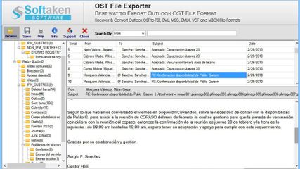 Softaken OST File Exporter screenshot 1
