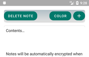 Simple and clean note editor with support for long text. Notes are automatically saved and encrypted locally.