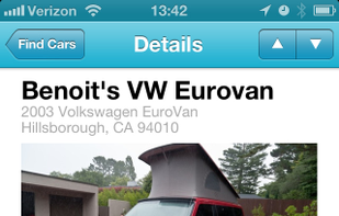 RelayRides screenshot 2