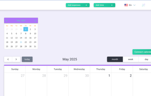Calendar view