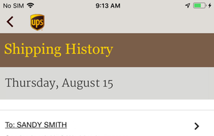 United Parcel Service screenshot 2