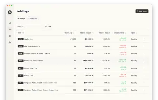 Wealthfolio screenshot 1