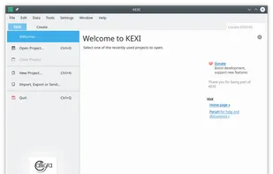 Kexi screenshot 1