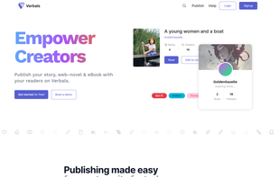 Start publishing your novel and stories