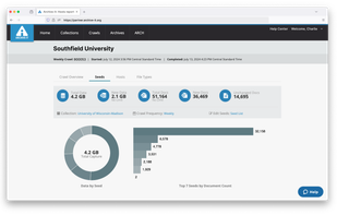 Archive-It screenshot 1
