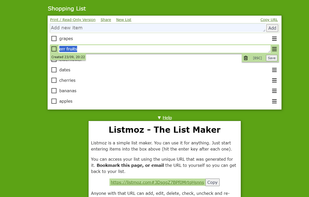 Listmoz screenshot 1