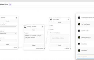 Basic example of LLM Chain with a Prompt Template and LLM Model