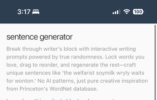 Random Sentence Generator screenshot 2
