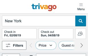 trivago screenshot 1
