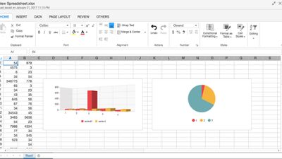 Edit spreadsheets online with Excel-compatible interface