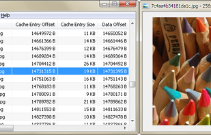 Thumbcache Viewer by Eric Kutcher screenshot 1