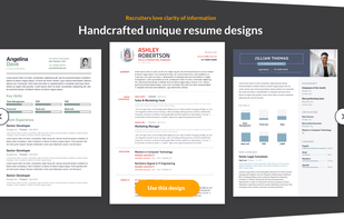 Stunning Resume Template Designs