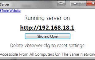 VBServer screenshot 1