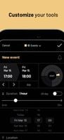 Set event duration with a slider
