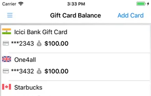 Gift Card Balance screenshot 1