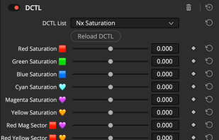 Subtractive Saturation DCTL Tool