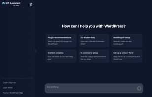 WP Assistant screenshot 1