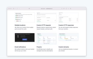 Websiteuptime.io has detailed features as well.