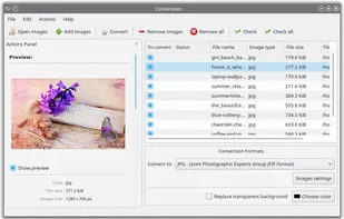 Converseen screenshot 1