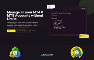 Metatrader API screenshot 1