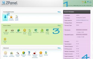 ZPanel screenshot 1
