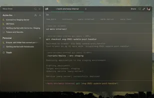 Warp Terminal screenshot 1