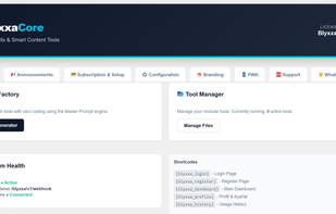 Blyxxa SaaS Engine screenshot 1