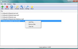 wxLame screenshot 1