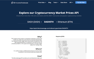 BitcoinAverage Cryptocurrency API screenshot 3