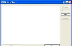 PDF Merge tool screenshot 1