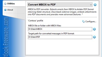 Convert MBOX to PDF for Outlook screenshot 1